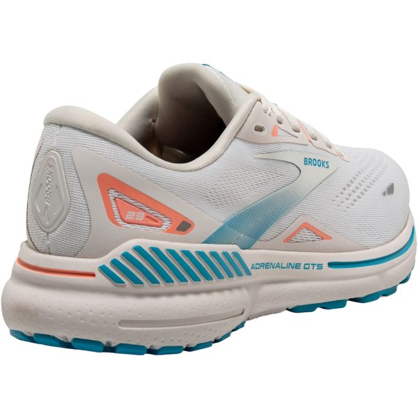 Women s Brooks Adrenaline GTS 23 Coconut Papaya Blue Mesh Online Sale