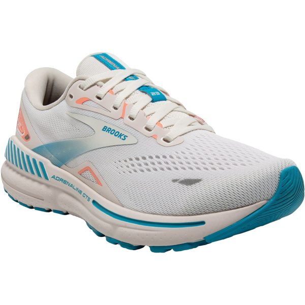 Women s Brooks Adrenaline GTS 23 Coconut Papaya Blue Mesh Online Sale