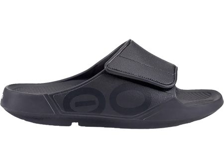 Unisex OOFOS OOahh Sport Flex Black Matte Synthetic Supply