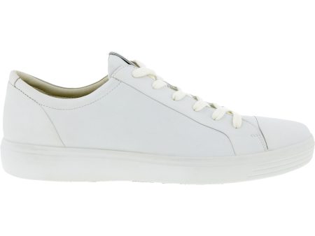 Men s Ecco Soft 7 City Sneaker White Leather Discount