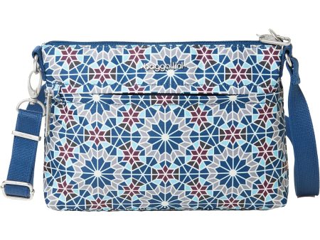 Baggallini Anti-Theft Memento Crossbody Moroccan Blue Nylon Cheap