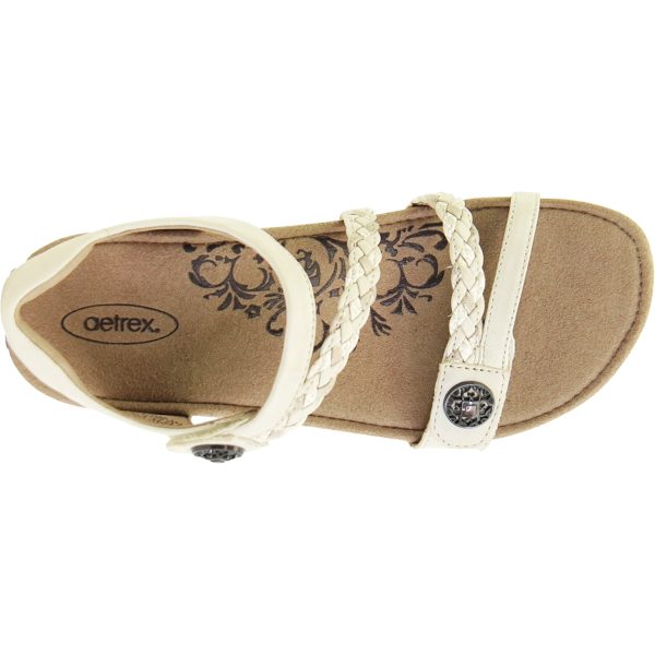 Women s Aetrex Jillian Ivory Leather Discount