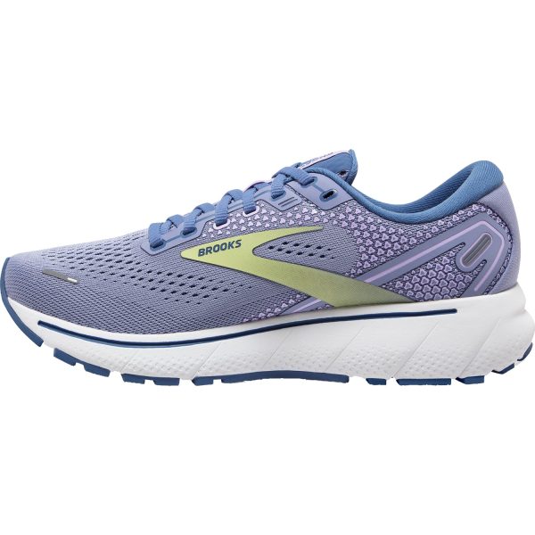 Women s Brooks Ghost 14 Purple Impression Dutch Lime Mesh Supply