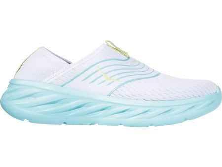 Women s Hoka One One Ora Recovery Shoe White Blue Tint Mesh Fashion