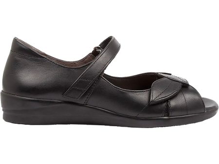 Women s Ziera Disco Black Leather Supply