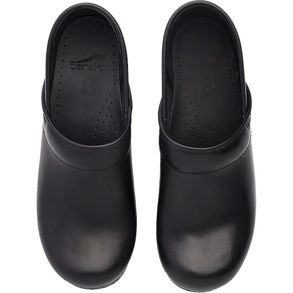 Women s Dansko Professional Clog Black Cabrio Leather For Cheap