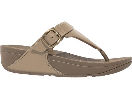 Women s FitFlop Lulu Mink Grey Leather Cheap