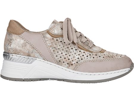 Women s Rieker N4341-60 Kitty 41 Ice Rose Metallic Muschel Online