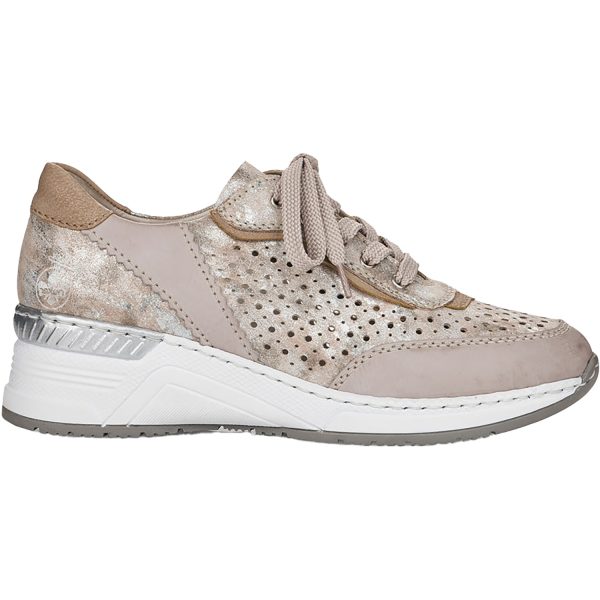 Women s Rieker N4341-60 Kitty 41 Ice Rose Metallic Muschel Online