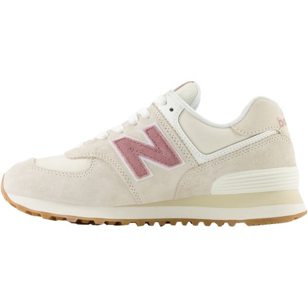 Women s New Balance WL574QC2 Linen Rosewood Suede For Discount