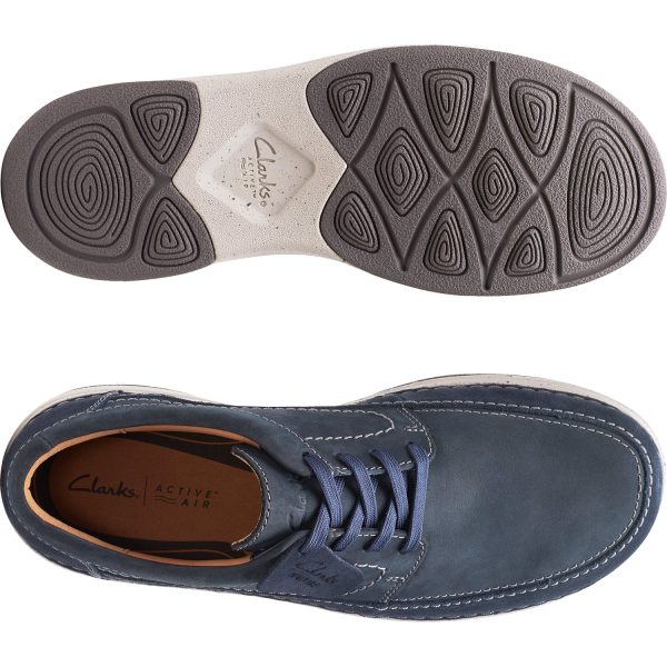 Men s Clarks Nature 5 Lo Navy Combination Nubuck For Cheap