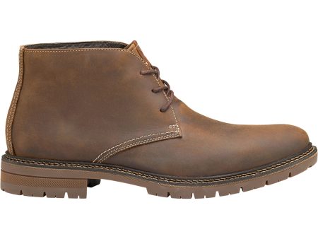 Men s Johnston & Murphy Kipton Chukka Brown Leather For Discount