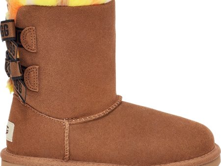 Kids  UGG Bailey Bow Plaid Punk Chestnut Sale