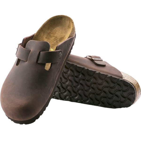 Unisex Birkenstock Boston Habana Oiled Leather For Cheap