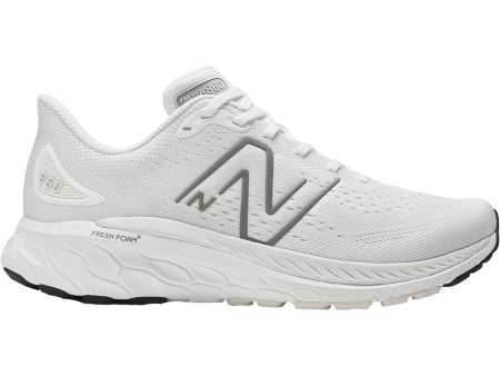 Men s New Balance M860W13 Fresh Foam X White Dark Silver Metallic Reflective Mesh Supply