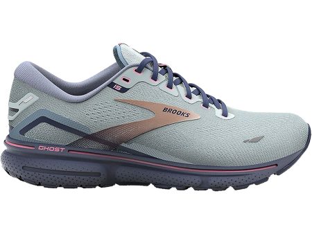 Women s Brooks Ghost 15 Spa Blue Neo Pink Copper Mesh Supply