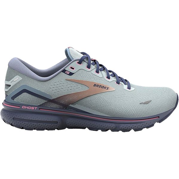 Women s Brooks Ghost 15 Spa Blue Neo Pink Copper Mesh Supply