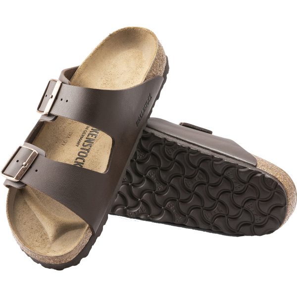 Unisex Birkenstock Arizona Dark Brown Birko-Flor Cheap