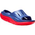 Unisex Hoka Ora Recovery Slide 3 Bellwether Blue Red EVA For Discount