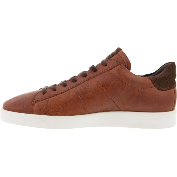 Men s Ecco Street Lite Retro Whiskey Coffee Leather Hot on Sale