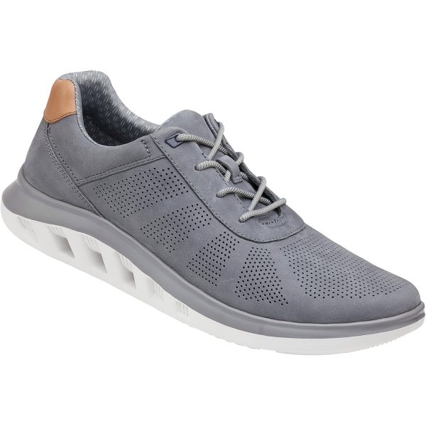 Men s Johnston & Murphy Activate U-Throat Grey Nubuck Online Hot Sale