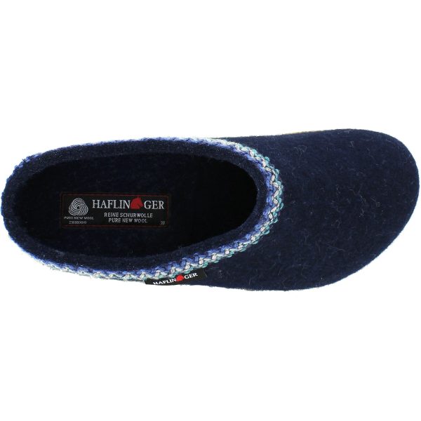 Unisex Haflinger Zig Zag Captains Blue Wool Sale