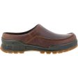 Men s Ecco Track 25 Clog Cocoa Brown Leather Online Hot Sale