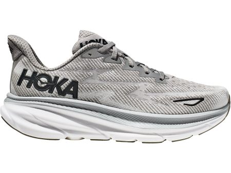 Men s Hoka Clifton 9 Harbor Mist Black Mesh Fashion