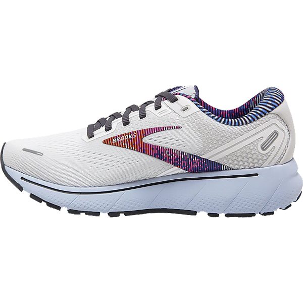 Women s Brooks Ghost 14 White Heather Ebony Mesh Online now