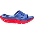 Unisex Hoka Ora Recovery Slide 3 Bellwether Blue Red EVA For Discount