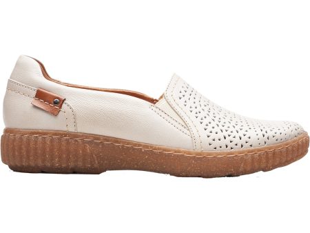 Women s Clarks Magnolia Aster White Leather For Discount