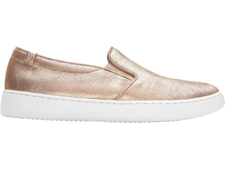 Women s Vionic Avery Pro Non-Slip Rose Gold Metallic Suede Supply