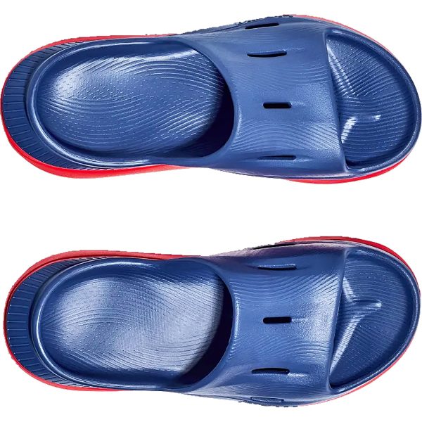 Unisex Hoka Ora Recovery Slide 3 Bellwether Blue Red EVA For Discount