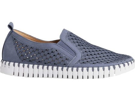 Women s Ilse Jacobsen Tulip 140 Grey Blue Synthetic Supply