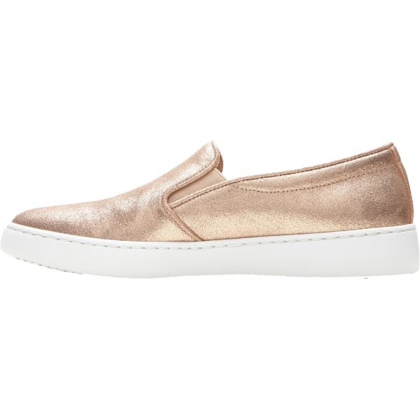 Women s Vionic Avery Pro Non-Slip Rose Gold Metallic Suede Supply