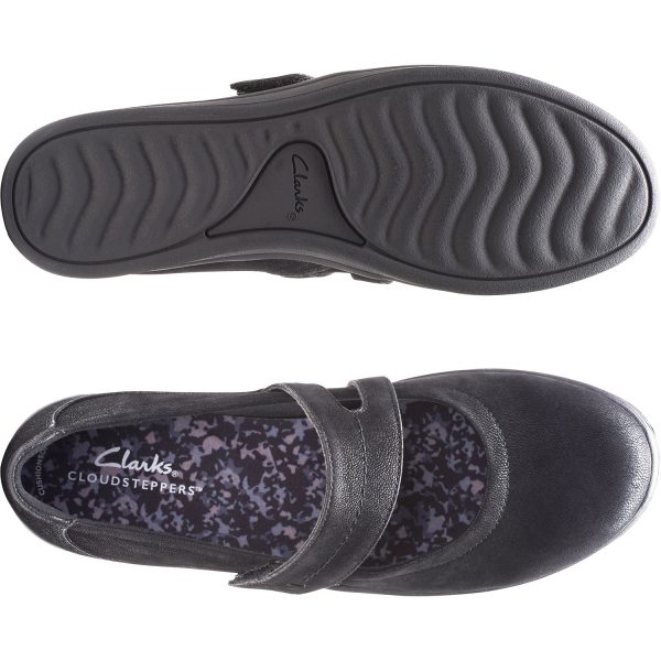 Women s Clarks Cloudsteppers Breeze MJ Black Synthetic For Cheap