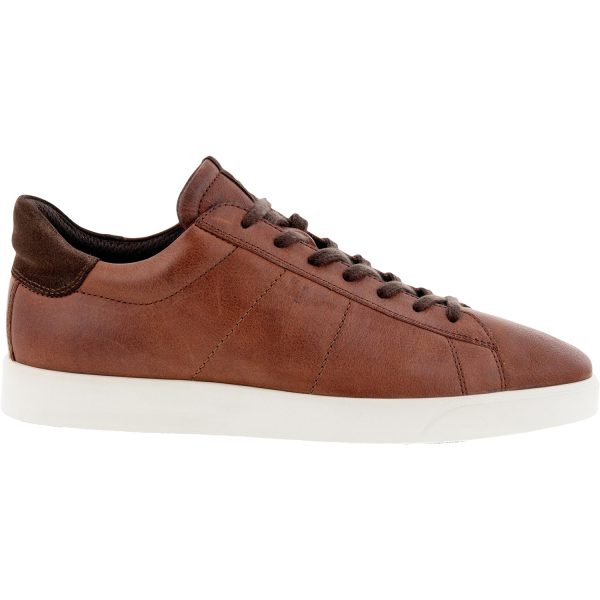 Men s Ecco Street Lite Retro Whiskey Coffee Leather Hot on Sale