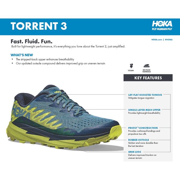 Women s Hoka Torrent 3 Night Sky Orchid Flower Mesh Hot on Sale