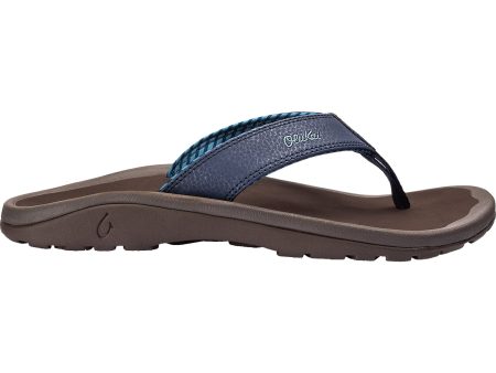 Men s OluKai Ohana Blue Depth Espresso Synthetic For Cheap