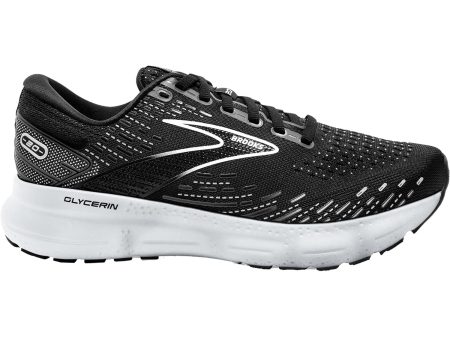 Women s Brooks Glycerin 20 Black White Alloy Mesh Online Sale