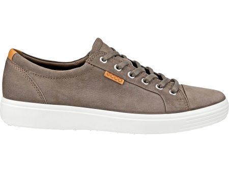 Men s Ecco Soft 7 Sneaker Dark Clay Lion Leather For Sale