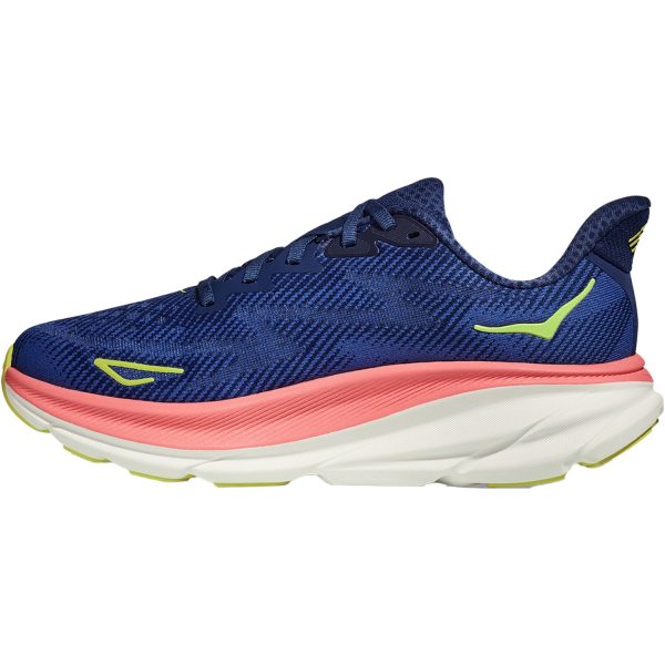 Women s Hoka Clifton 9 Evening Sky Coral Mesh For Sale