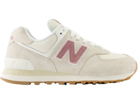 Women s New Balance WL574QC2 Linen Rosewood Suede For Discount