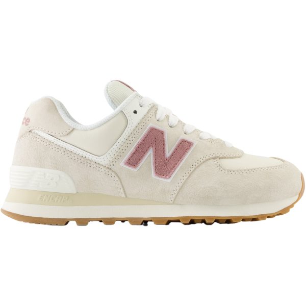 Women s New Balance WL574QC2 Linen Rosewood Suede For Discount