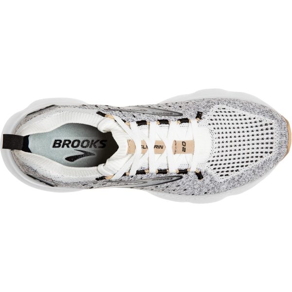 Women s Brooks Glycerin Stealthfit 20 White Black Cream Mesh Online now