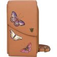 Anuschka Crossbody Phone Case Butterflies Honey Leather Cheap