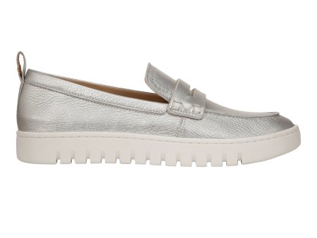 Women s Vionic Uptown Loafer Silver Metallic Leather Online