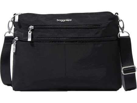 Baggallini City Crossbody Black Nylon Online now