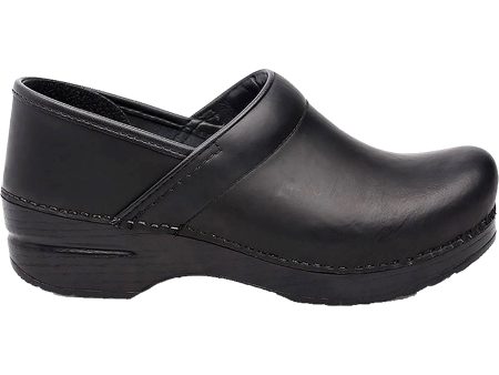 Women s Dansko Professional Clog Black Cabrio Leather For Cheap