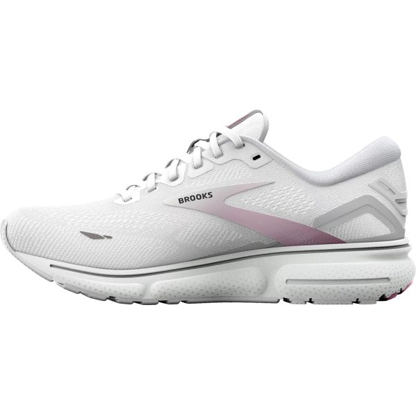 Women s Brooks Ghost 15 White Oyster Viola Mesh For Discount